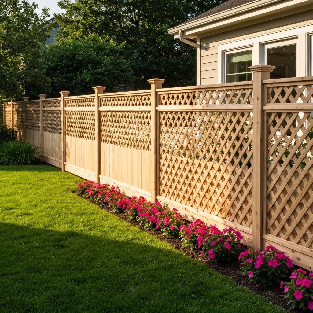 Elegant Front Yard Fence
