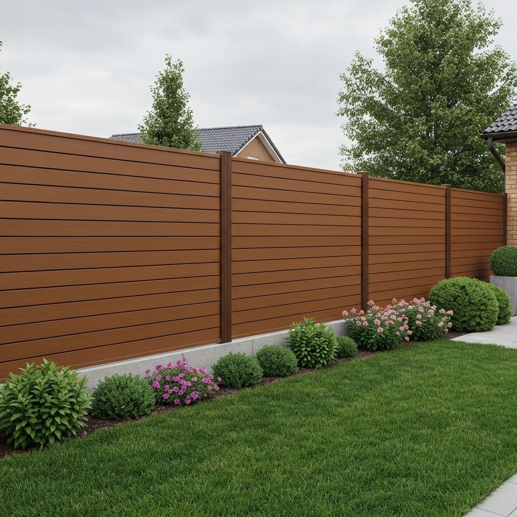 Modern Backyard Privacy Fence