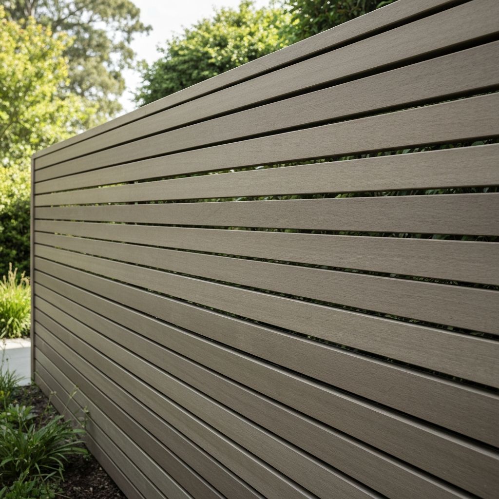 Grey Oak WPC composite fence color option
