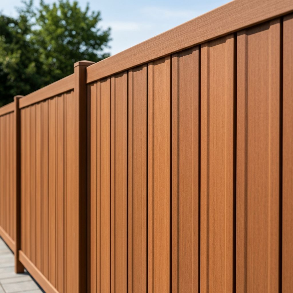 Coffee WPC composite fence color option